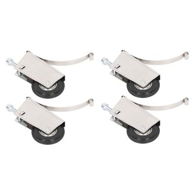 4Pcs Sliding Door Pulley Cam System Stainless Steel Mute Strong Bearing Hardware 40mm Diameter