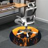 1pc Butterfly Moon Office Round Area Rug,  Mat Suitable For Office, Under Office Chairs Bedroom Living Room Home Decor, Room Deco