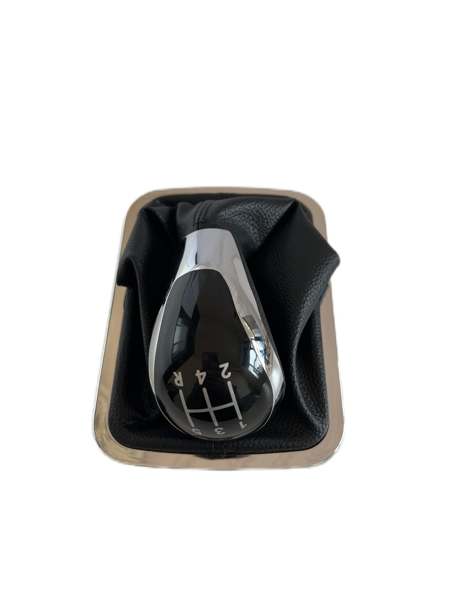YISONG Genuine Leather Universal Car Gear Knob Shifter Shift Knob Gear Stick Dust Cover for 2014-2017 Geely Emgrand 16*6*6