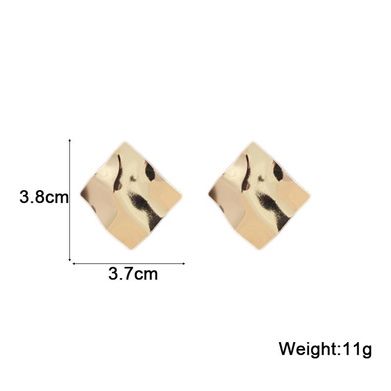 Boucles d'oreilles pendantes torsadées en métal pour femmes, couleur or, alliage enveloppé, déclaration géométrique irrégulière, oreille féminine, zircon, pendientes mujer