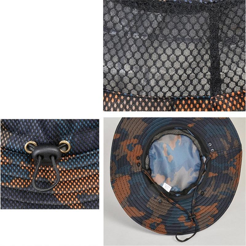 Summer Sun Hats UV Protection Outdoor Activity Hunting Fishing Cap for Men and Women Hiking Camping Visor Bucket Hat Removable Fisherman Hat