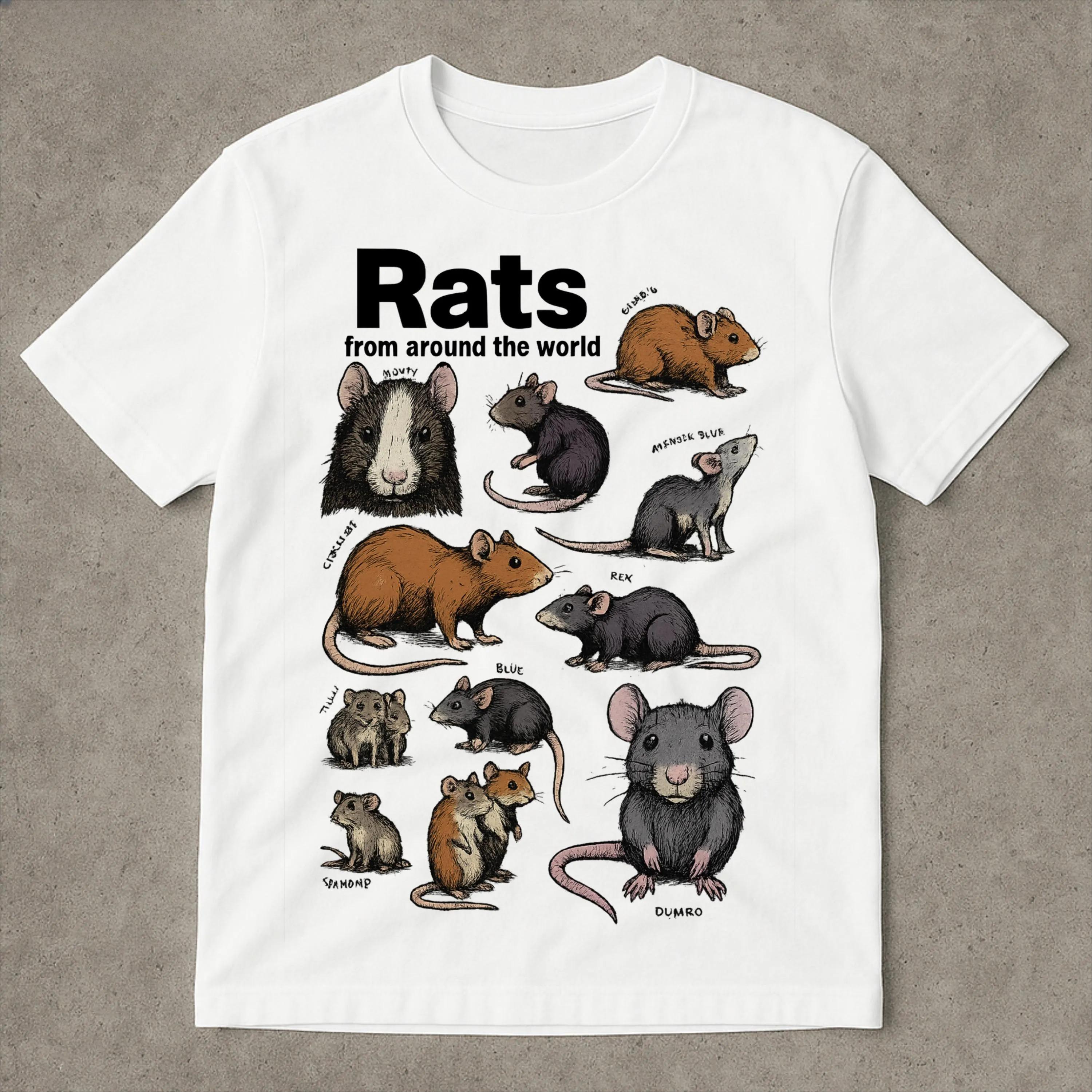 Crazy Rats Vintage 90s TShirt Retro Medieval Rat Tshirt Cursed Cat Funny Meme Shirt Ironic Shirt Y2k Shirt Embarrassing Men Tee S