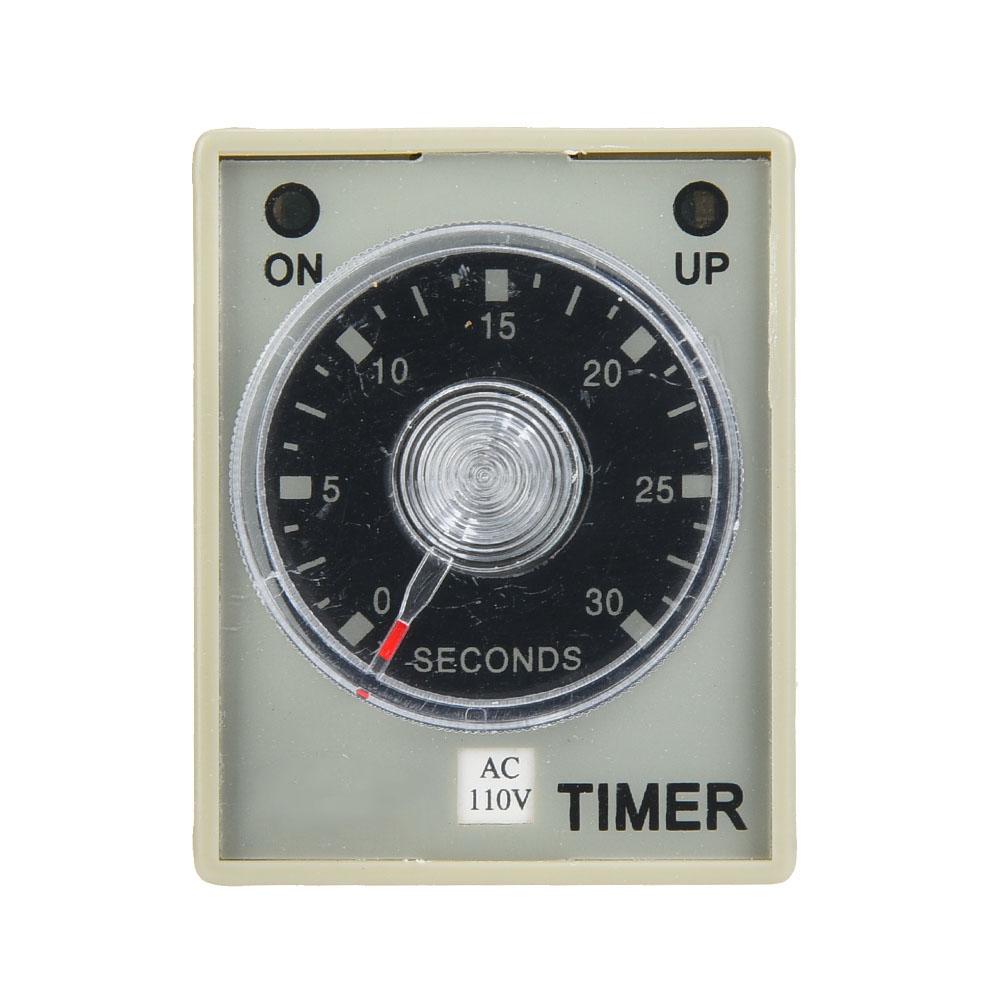 Mechanical Equipment Timer  Time Relay 30S 8 Pins Timer 35mm Din Rail for Industrial Automation System 12V/24V/110V/220V