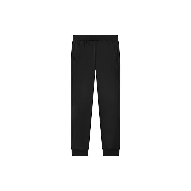 

FILA Solid Color Elastic Waist Cuffed Casual Pants Women bottoms Black F11W317603F-BK S