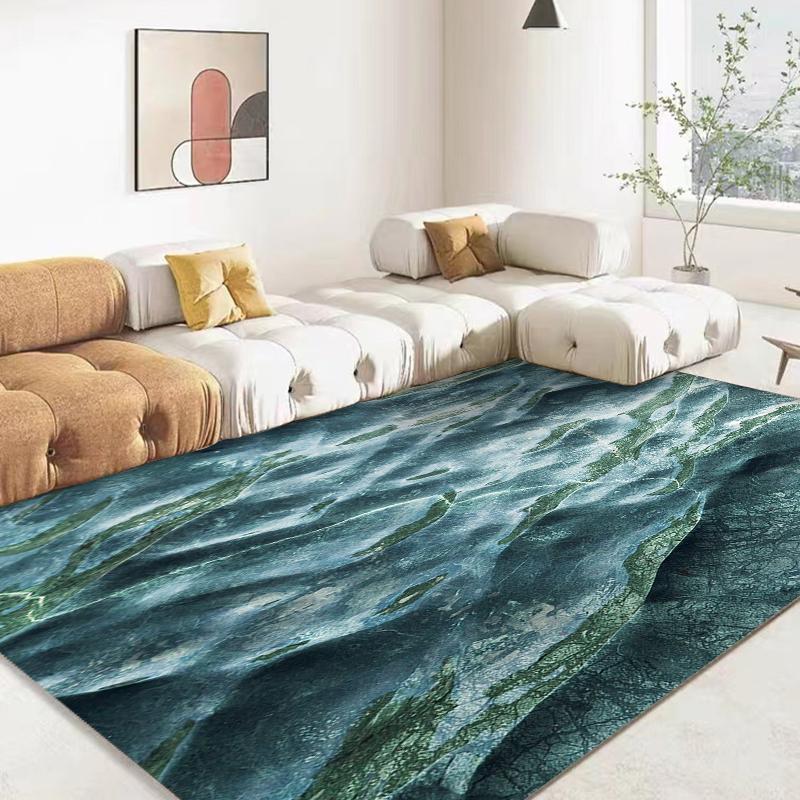 3D Ocean Sea Water Rug Sea Carpet for Living Room Rugs Home Floor Decor Living Room Child Play Mats Decoration Hotel Lounge Mat