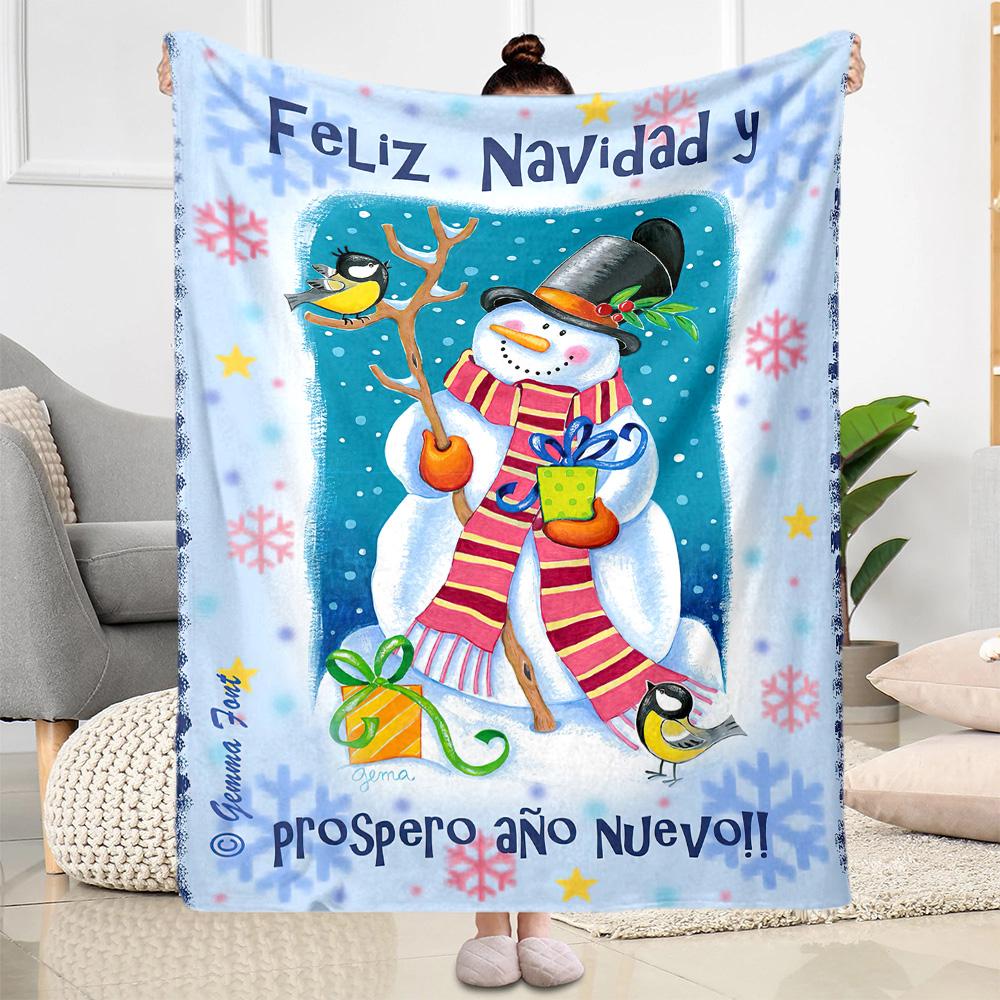 Christmas 168 Blanket Comfortable Suitable for Livingroom Sofa Seaside Four Seasons Multipurpose Stylish Decor Gifts For Family Or Friends