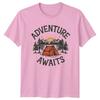 Adventure Awaits TShirt Camping Nature 2026 Birthday Gift For Him And Her