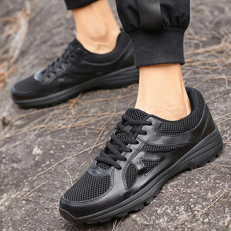 High Quality Men's Training Shoes Lightweight Breathable Casual Sneakers New Soft Sole Non-slip Wear-resistant Hiking Shoes 2025