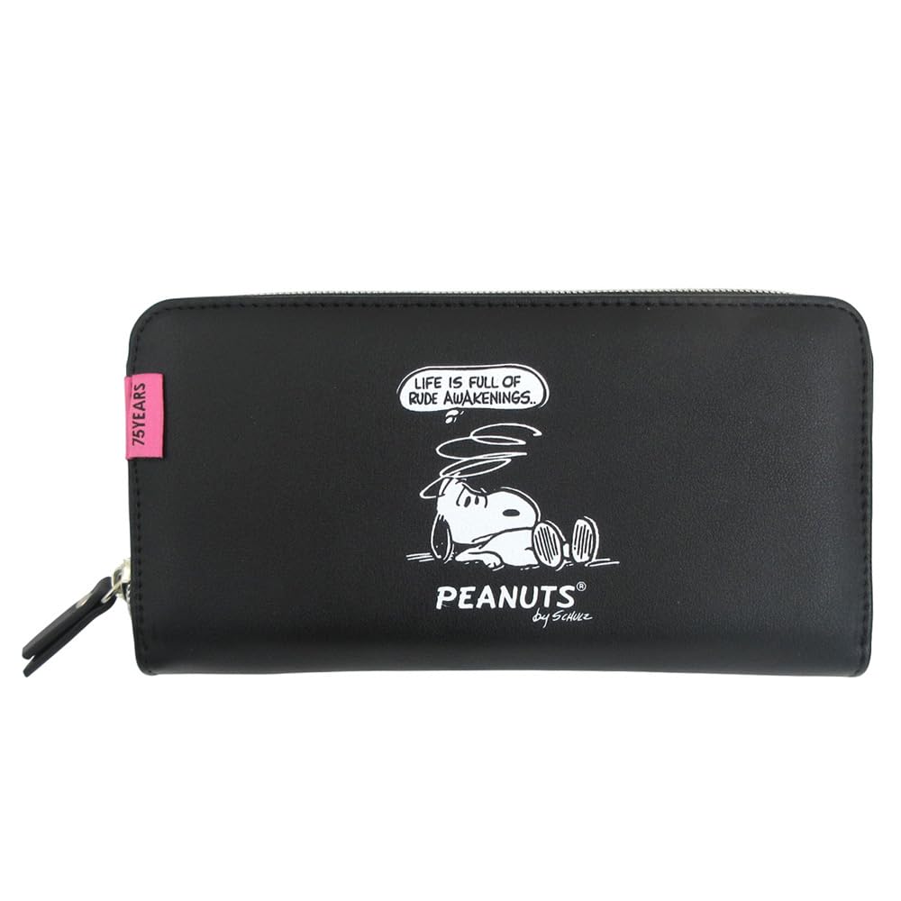 

Snoopy Long Wallet 75th Black чорний