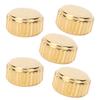 5pcs Steel Watch Crown Watch Head Repairing Parts Replacement Accessories Set Gold5.5mm   0.22in
