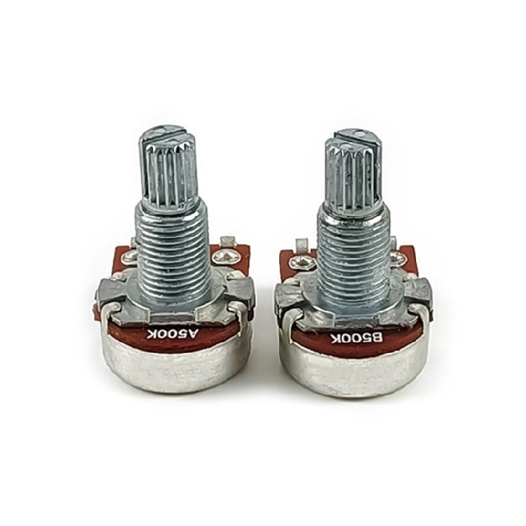 10PCS/Pack A500K/B500K/A250K/B250K 18mm Potentiometers Suitable for Audios Control In Guitars and Bass Instruments