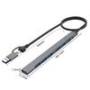 USB 4/7 In 1 USB C USB C To USB2.0+USB3.0 Adapter USB Extender Docking Station for PC Keyboards Accessories