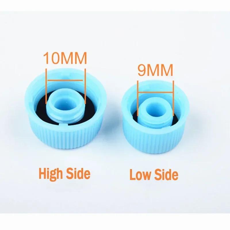 10pairs, R134a R12 Service Port Valve Dust Cap High / Low Side Air Conditioning Pipeline Replacement M9 M10