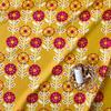minimynimo Cut Nordic DIY Cotton Oxford Cloth, Pattern, Scraps, Crafts, (Pinwheel Yellow, 50x150cm)