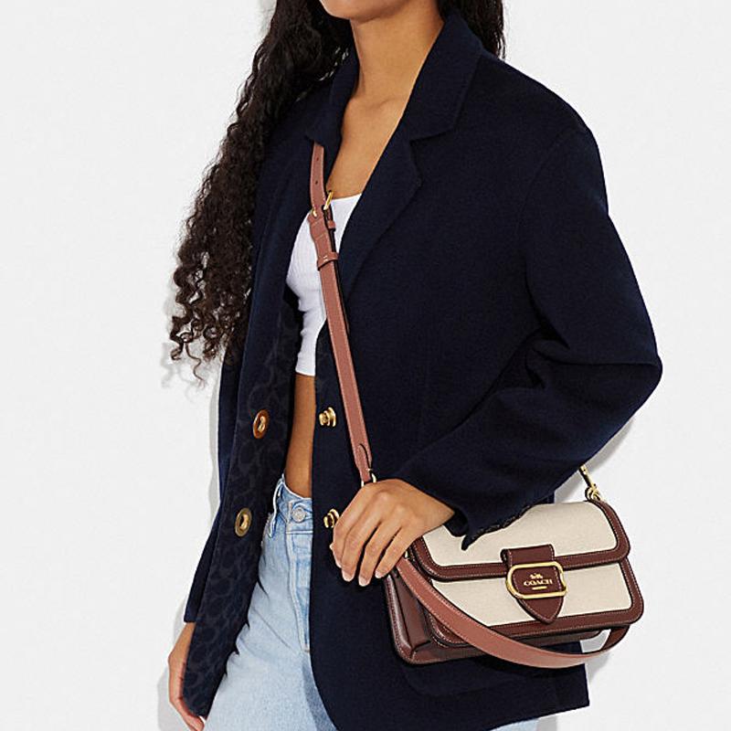 Coach Bolso de Hombro Morgan 27 para Mujer Marrón (Unisexo) Bolsos de Hombro CH184 IMNAM
