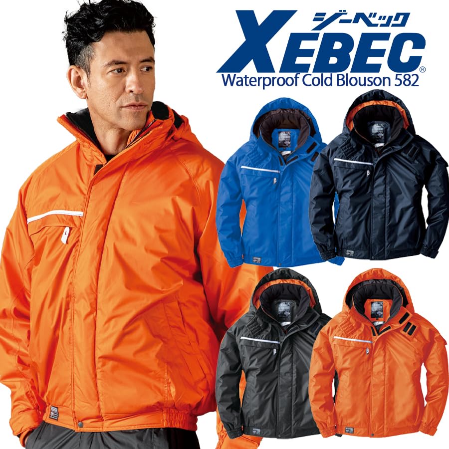 XEBEC Waterproof and Blouson for Fall and 582 10 4L Cold-Resistant Winter, Con,