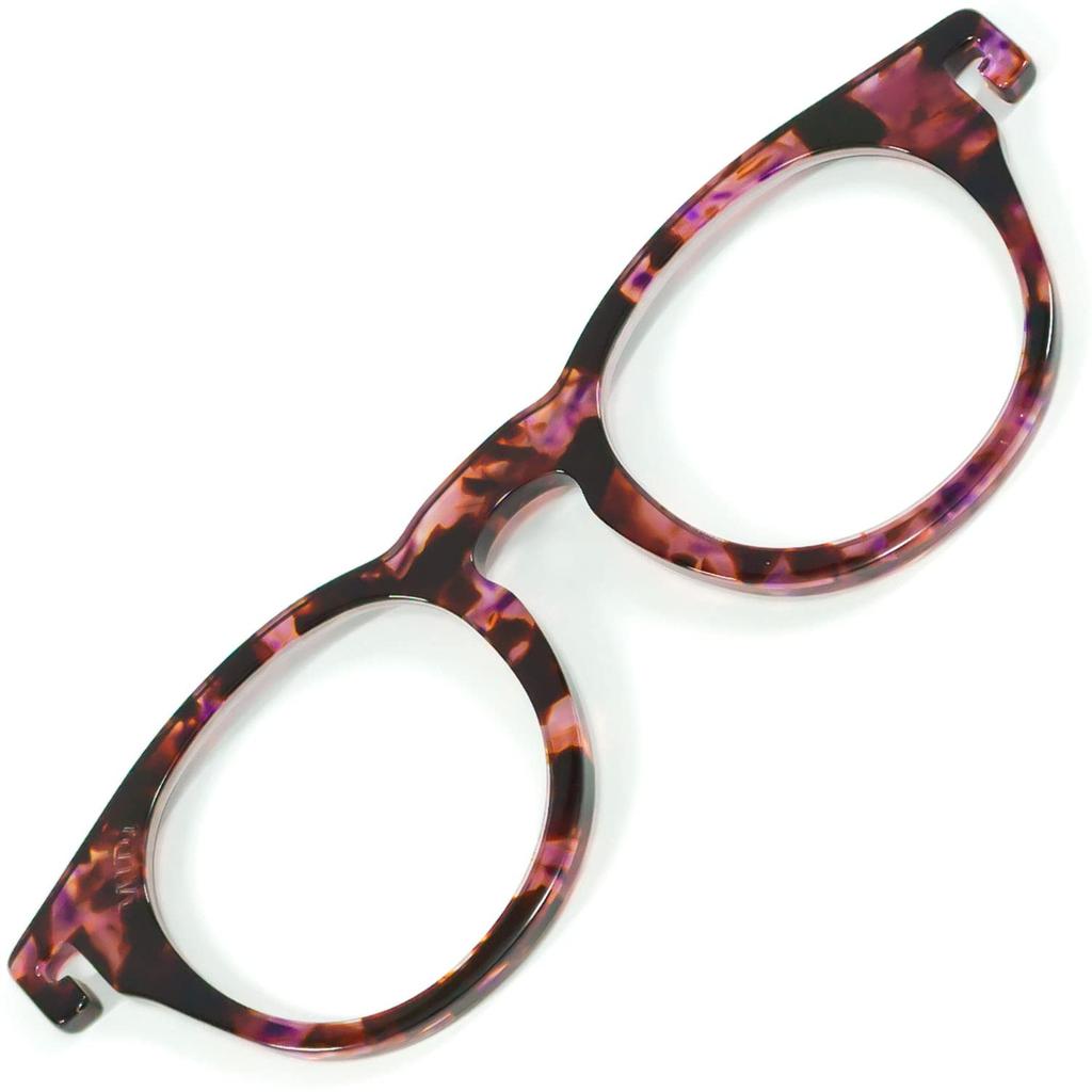 MIDI Magnifying Extra Portable Magnifying Necklace 2x Acetate Boston Purple Glass, Large, Glass, Pendant, Magnification, Bag, (PG-006,C4)