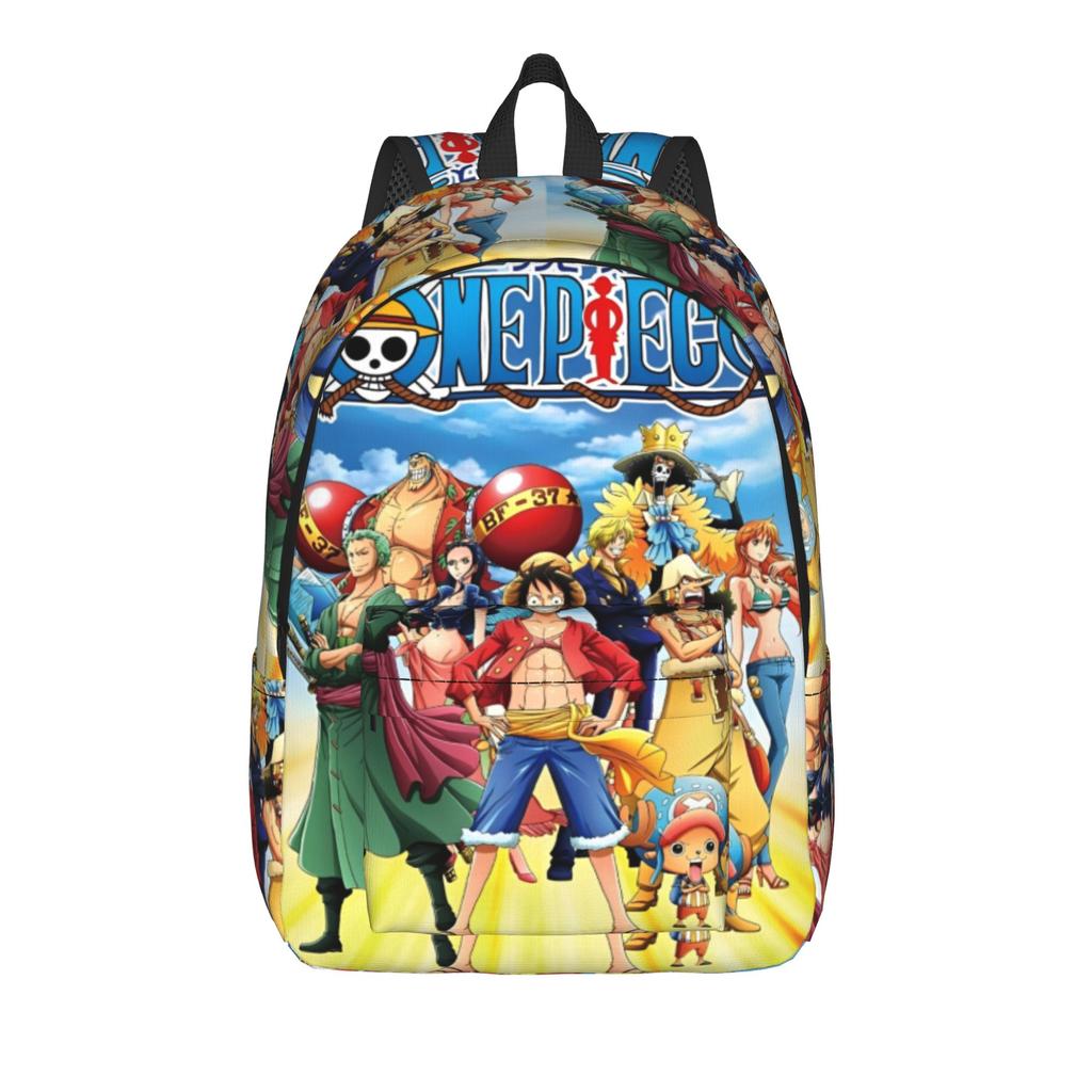 Anime O-One-Piece Fashion Backpack Outdoor Student Business One Piece Daypack for Men Women Laptop Computer Canvas Bags