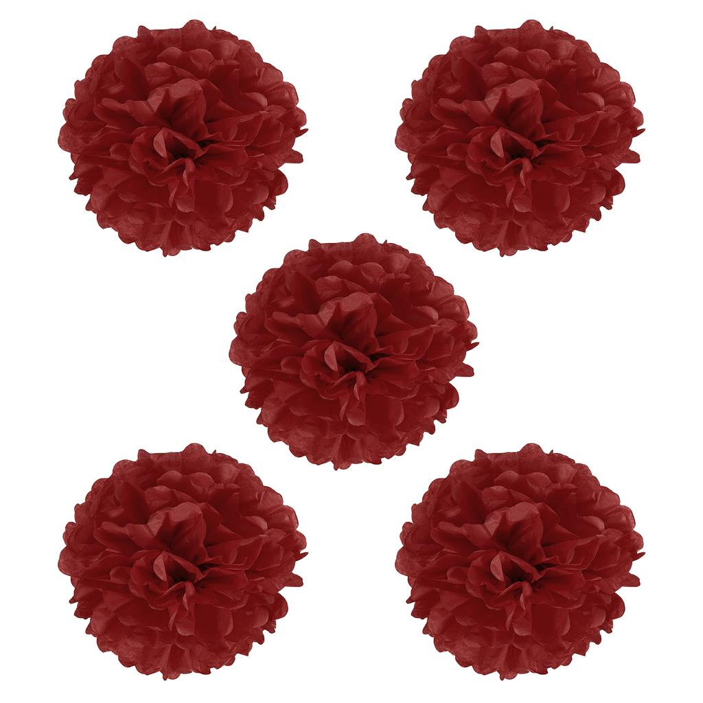 5pcs Paper Flower Ball Tissue Pom Poms Flowers for Wedding Bridal Shower Birthday Bachelorette Party Backdrop Decoration 20cm