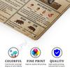 Vintage Metal Signs for Kitchen Wild Boar Knowledge Print Tin Wall  Metal Sign Anniversary Birthday Christmas Housewarming Bar