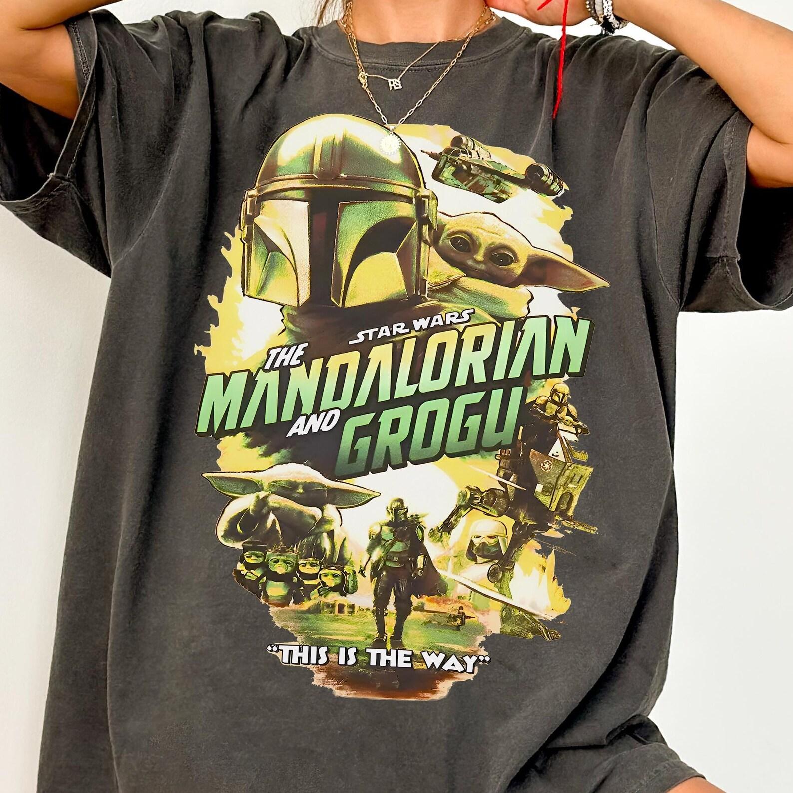 The Mandalorian and Grogu Movie Shirt - Mandalorian Tee,Star Wars Tshirt,Bounty Hunter XL