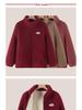 Autumn/Winter Cotton Padded Fleece Jacket for Middle-Aged & Elderly: Cozy Lamb Wool Coat for Grandparents