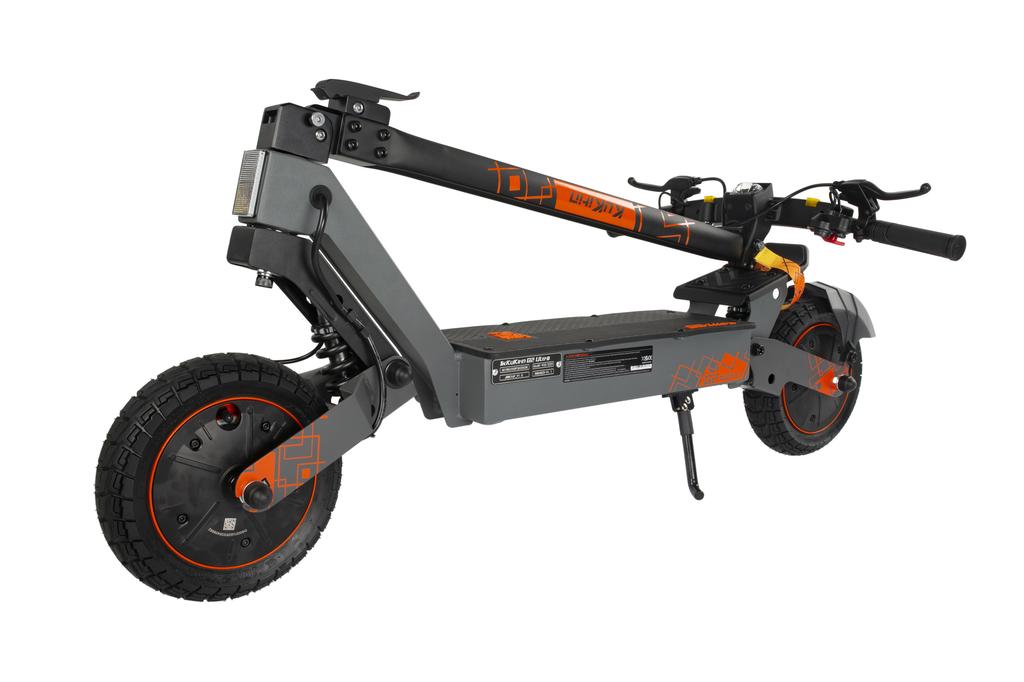 Foldable electric scooter kukirin G2 Ultra, 1600W motor, 48 V 18 Ah battery, top speed 25km/h, cruising range 55km, 10-inch tires