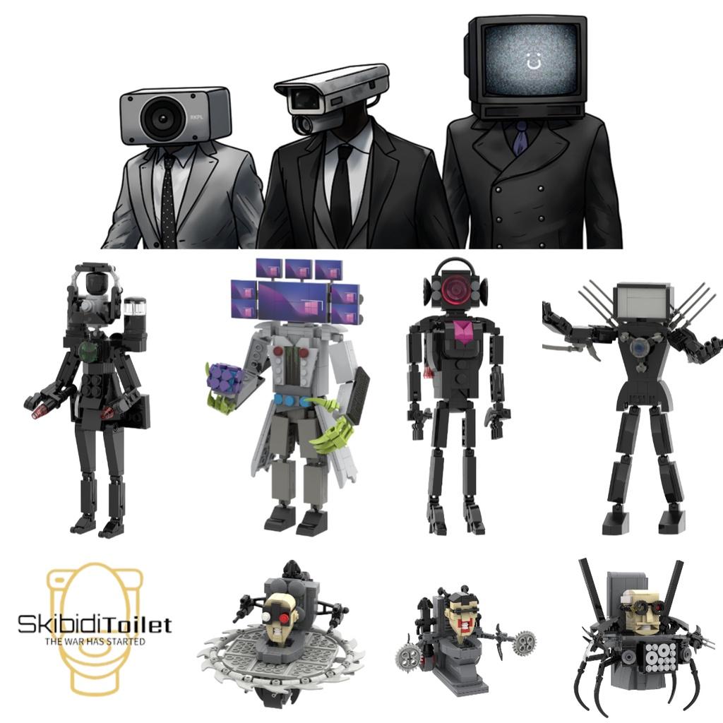 Skibidi Toilet Abs Plastic Building Blocks 0.5kg Small Particle Construction Set