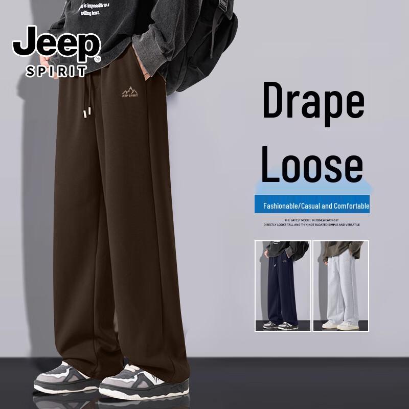 JEEP SPIRIT Men's Heavyweight Straight-Leg Casual Pants