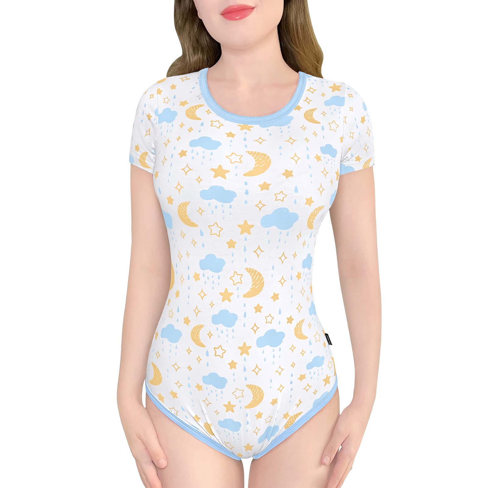 

[LittleForBig] Adult Romper [Sleep Timing] Cotton Pajama Bodysuit XS