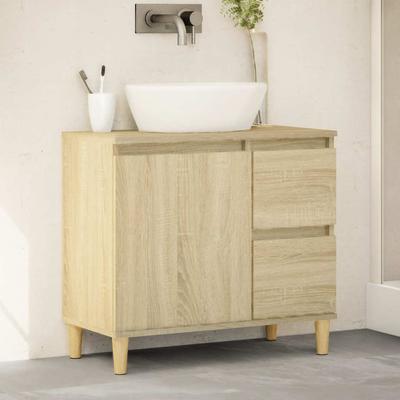 Vidaxl Bathroom Cabinet, Sonoma Oak, 65X33X60 Cm