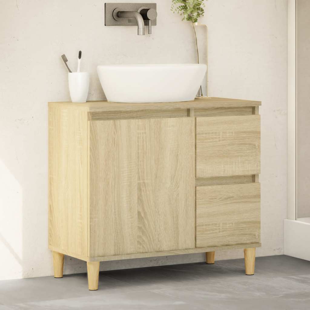 Vidaxl Badezimmerschrank, Sonoma-Eiche, 65X33X60 Cm