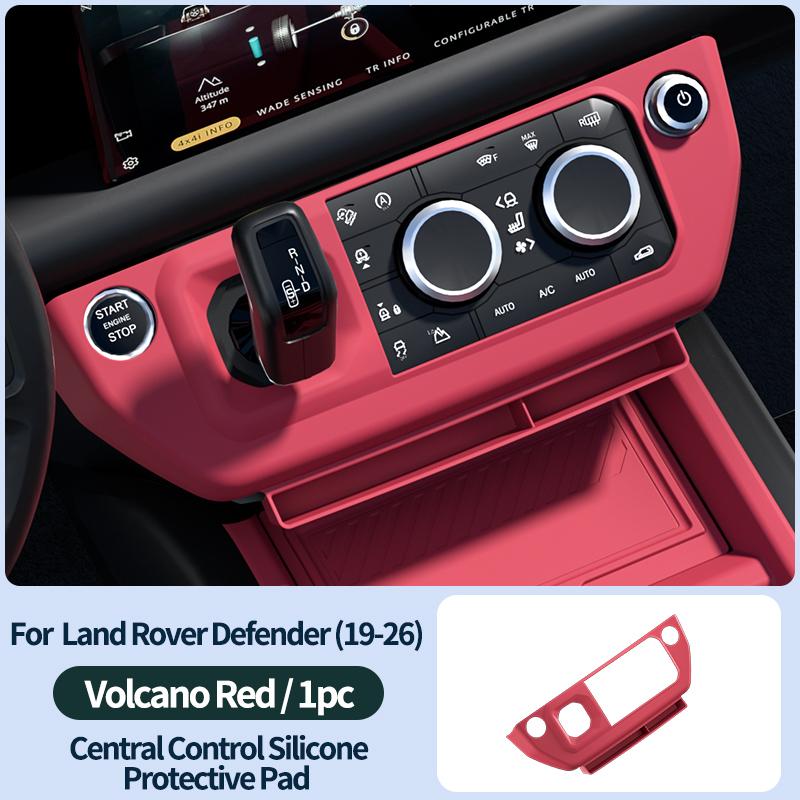 For Land Rover Defender 2025-2026 Center Console Car Box Storage Silicone Pad Armrest Storage Box Phone Tray Auto Accessories LHD vehicle