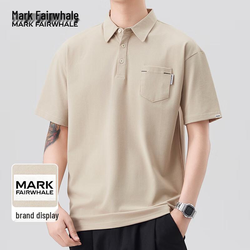 

MARK FAIRWHALE Men s 2026 Summer Ice-Feel Breathable Short Sleeve Polo T-Shirt L