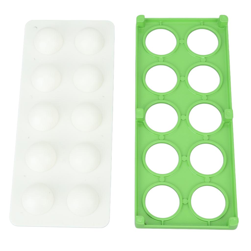 Ravioli Maker Press 10 Holes Iron ABS Durable Square Ravioli Maker for Home Dumpling Making Green