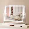 Vanity Mirror with Lights, Three Color Lighting Modes, Lighted Makeup LED Mirror, and 5X Magnification,USB Port, Smart Touch Control