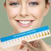 Framendino 20-Pack Teeth Whitening Shade Guide Papers, Teeth Bleaching Chart for Home Oral Care