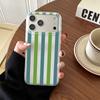 Colorful Vertical Stripes Phone Case For IPhone 11 13 14 PIus 15 12Pro Case 16 17 Pro Max 17Air Case Shockproof Clear Soft Case