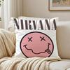 band grunge NNirvana Cushion Cover Pillowcase Antidustmite living Room Sofa Decor Cushion Room