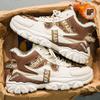 High-top men's shoes winter velvet warm cotton shoes young and young students sports leisure non-slip dad shoes
