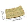 1pc- Bunny Grass Mat Small Animal Woven Hay Mat Natural Straw Bedding Resting Cage Mat For Guinea Pig Chinchilla Hamster Rat