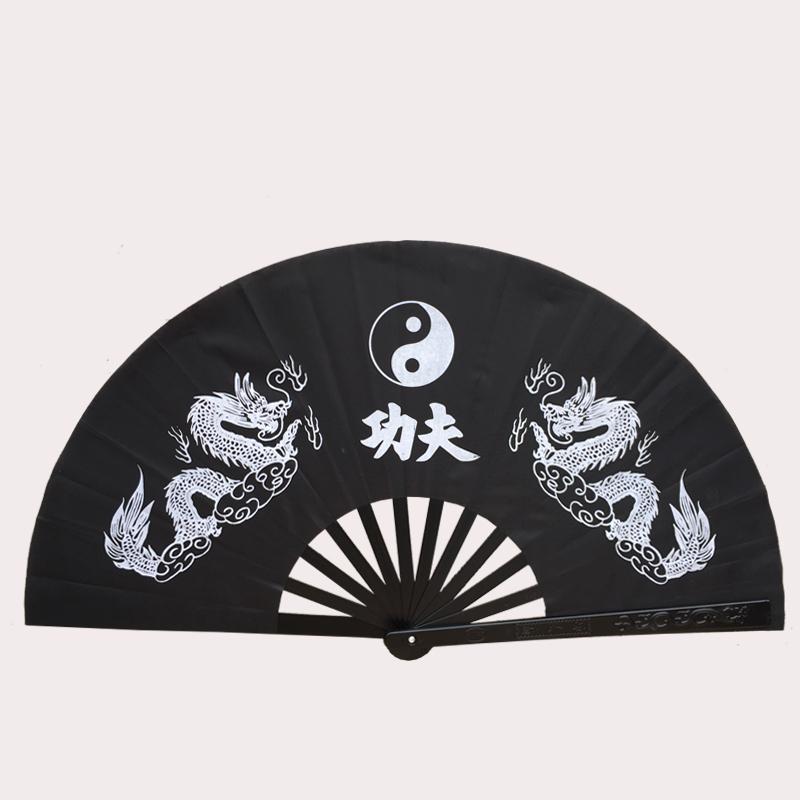 Tai Chi Kung Fu Fan Stainless Steel Alloy Fan Rib Morning Exercise Hand Abanico Chinese Martial Arts Performance Prop Ventilador