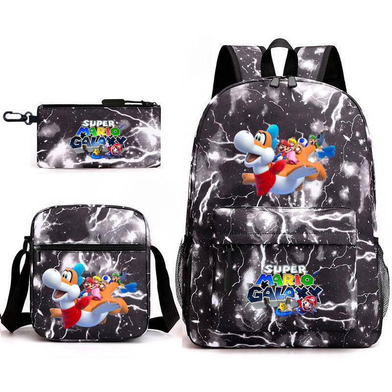 Super Teen Student Starry Sky Schoolbag Game Merchandise Travel Backpack Three-Piece Set Three-piece set