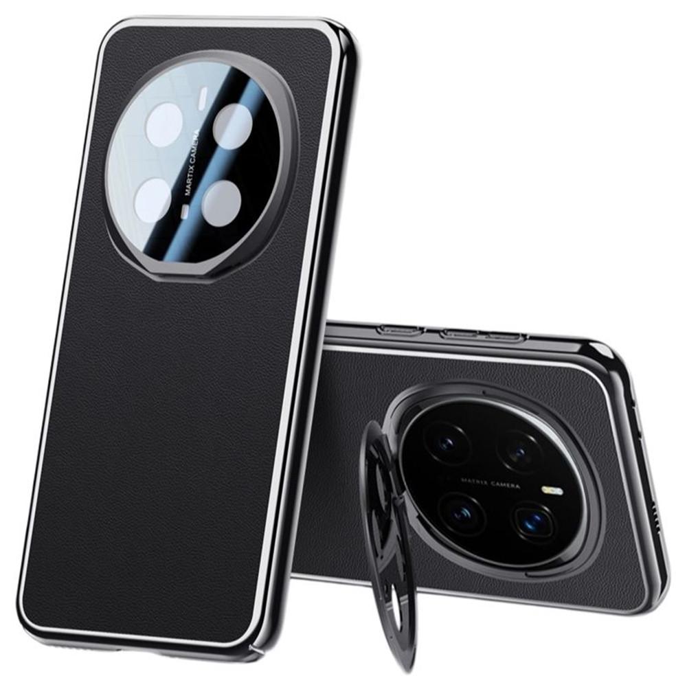 Pouzdro pro Honor Magic7 Pro 5G s ochranou objektivu, stojánkem, ochranou proti pádu, zadní kryt telefonu z TPU+PU