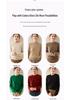 Women's Classic Round Neck Cashmere Sweater - Thickened Autumn/Winter Loose Knitwear Base Layer