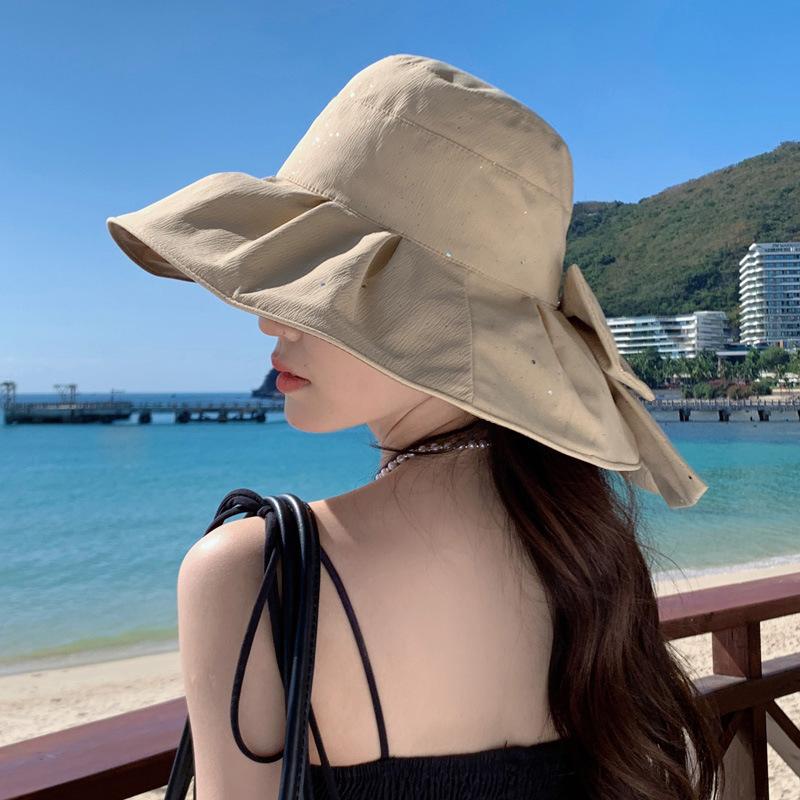 Hut Damen Sommer Neu UV-beständig Fischerhut Koreanische Ausgabe Dayan Mode Strand Reise Sonnenschutz Schirmmütze
