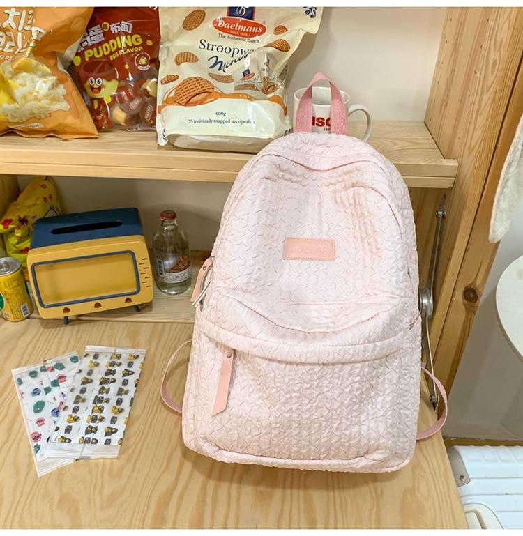 Schoolbag new student backpack simple fashion casual Mori small fresh schoolbag sweet wind versatile backpack high sense