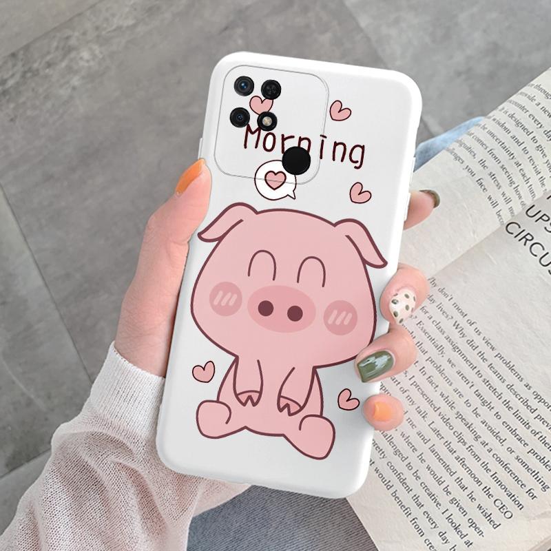 For Redmi 10C 10 C Back Cover Protective Case Soft Silicone Cute Cartoon Cat Frog Phone Case For Xiaomi Redmi 13C 14C 12C Coque