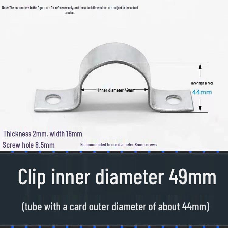 Customizable Galvanized Thickened Saddle Clip for Water Pipes and Wires