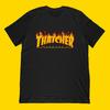 Margaret Thatcher T-Shirt | Classic Skateboarding Flames Logo Tee